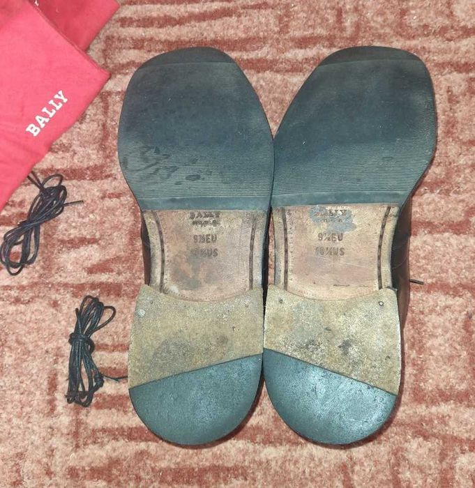 Классические мужские туфли Bally, кожа, р. 44,5 стелька 29 см