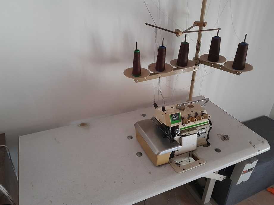 Máquina de costura corte e cose JUKI MO-2416 de 2 agulhas
