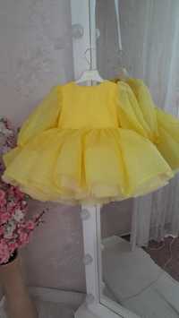 Жовта сукня 80см