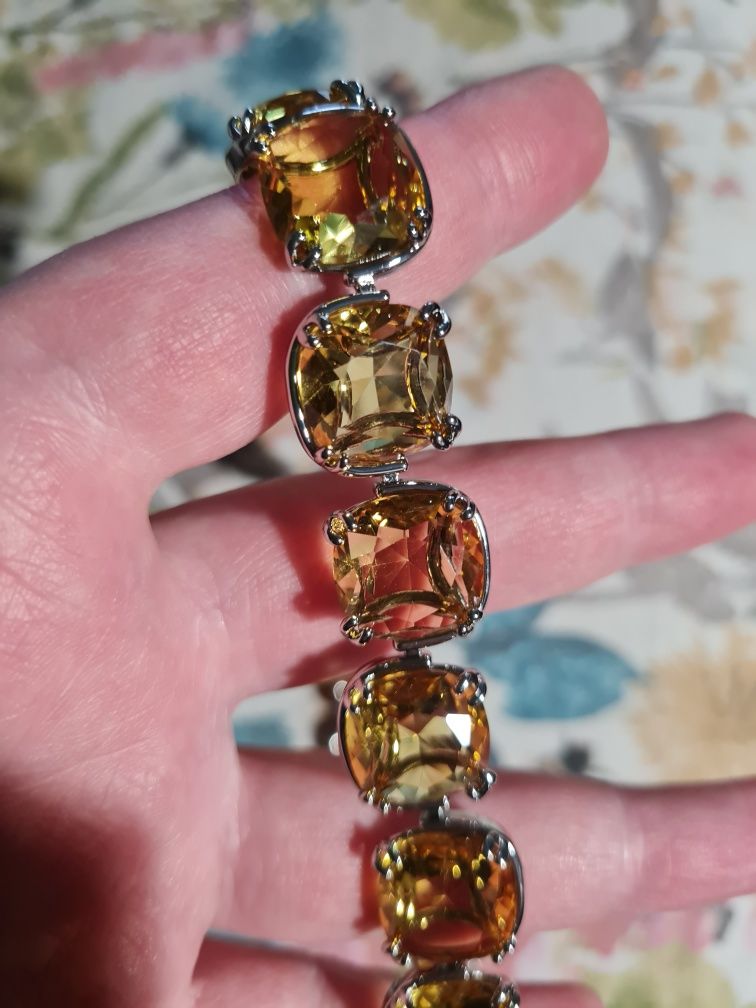 Чокер Swarovski Harmonia кольє Гармонія жовті кристали