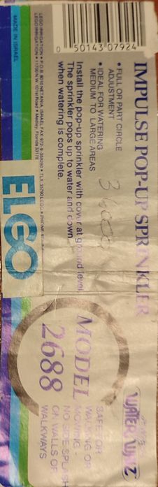 Aspersores emergentes de impacto (par).