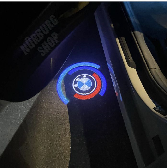 BMW, подсветка, проэктор в карты дверей