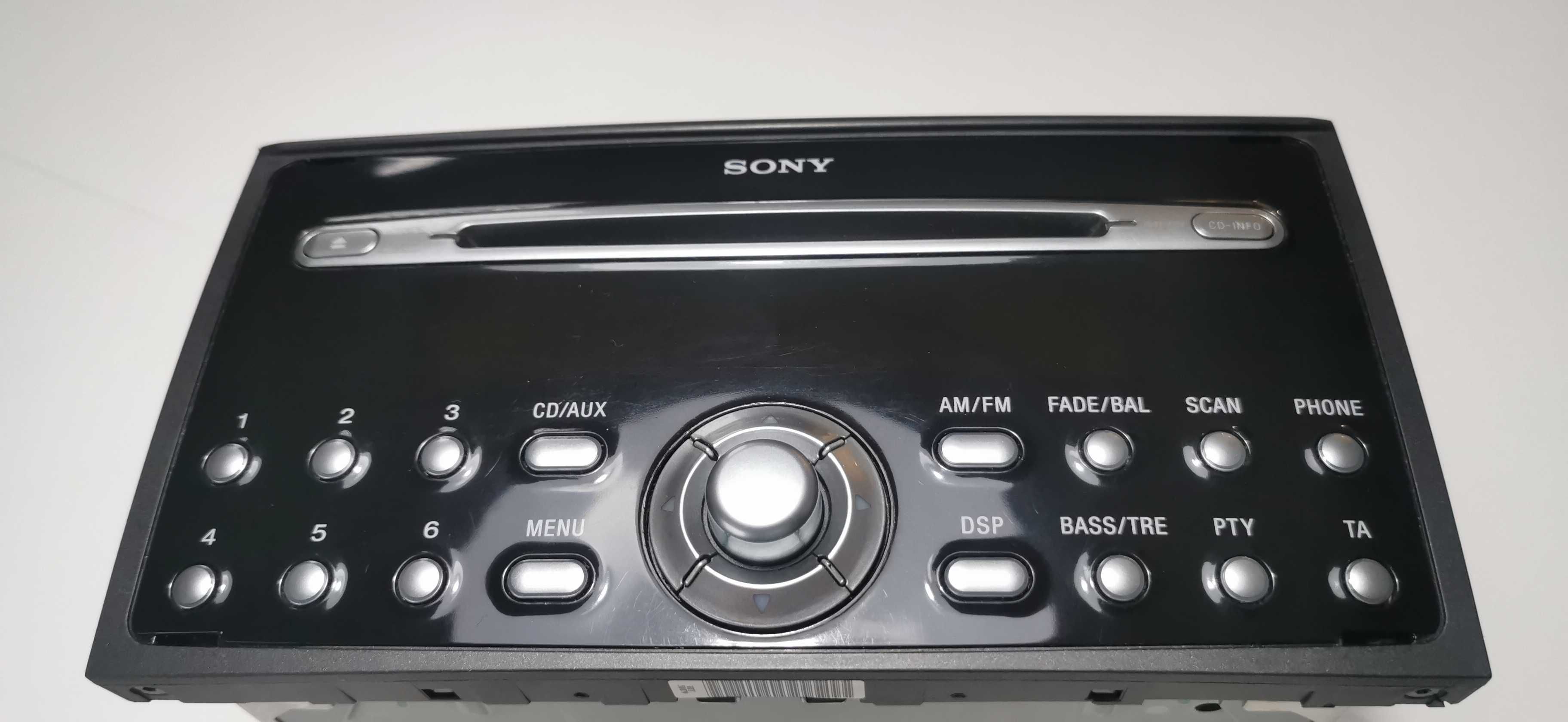 Radio SONY ford, C307 / C214 4M5T-18C815 Uszkodzone, ekran stan bdb