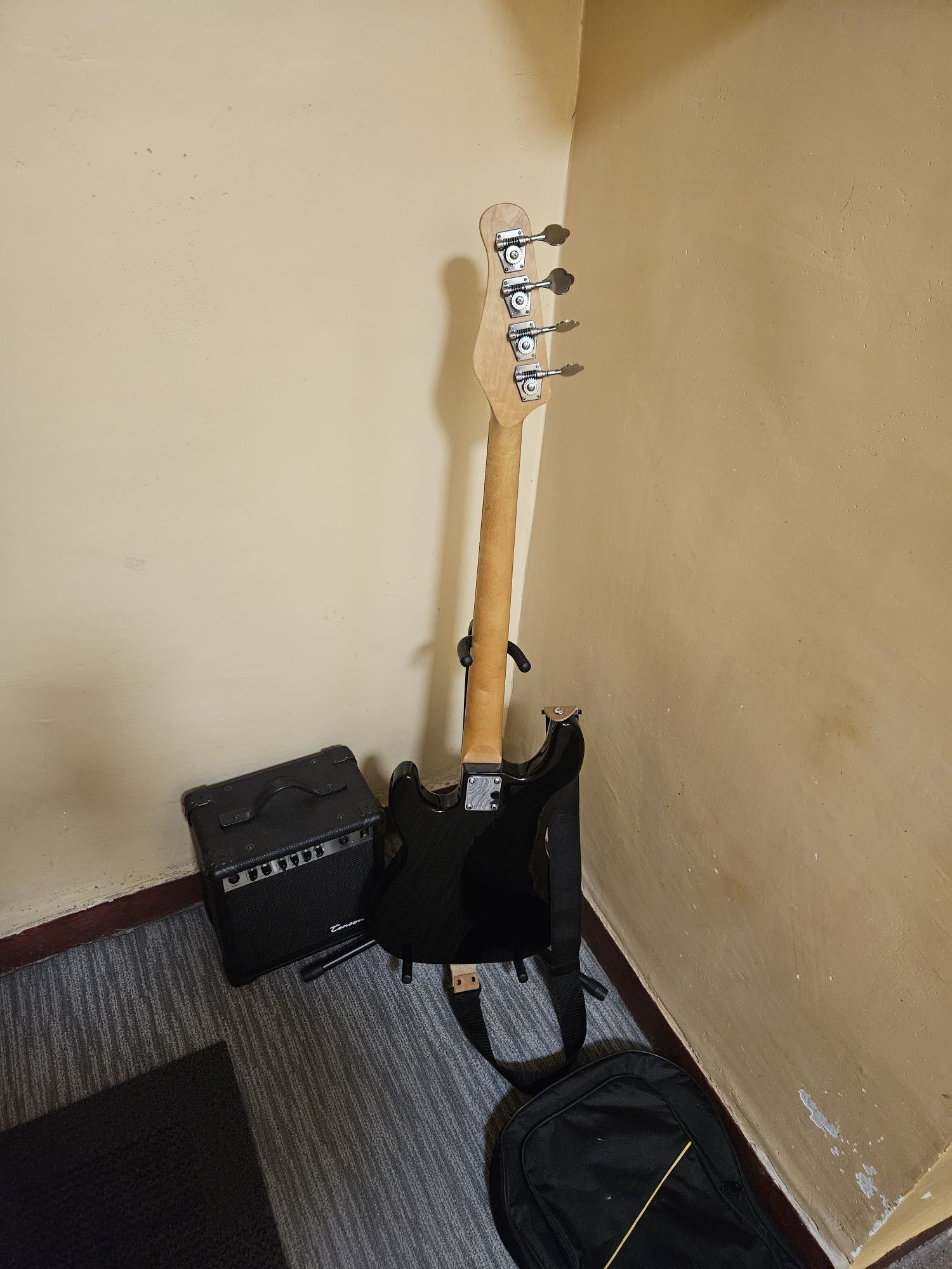 Gitara basowa Tenson PJ super stan.zestaw