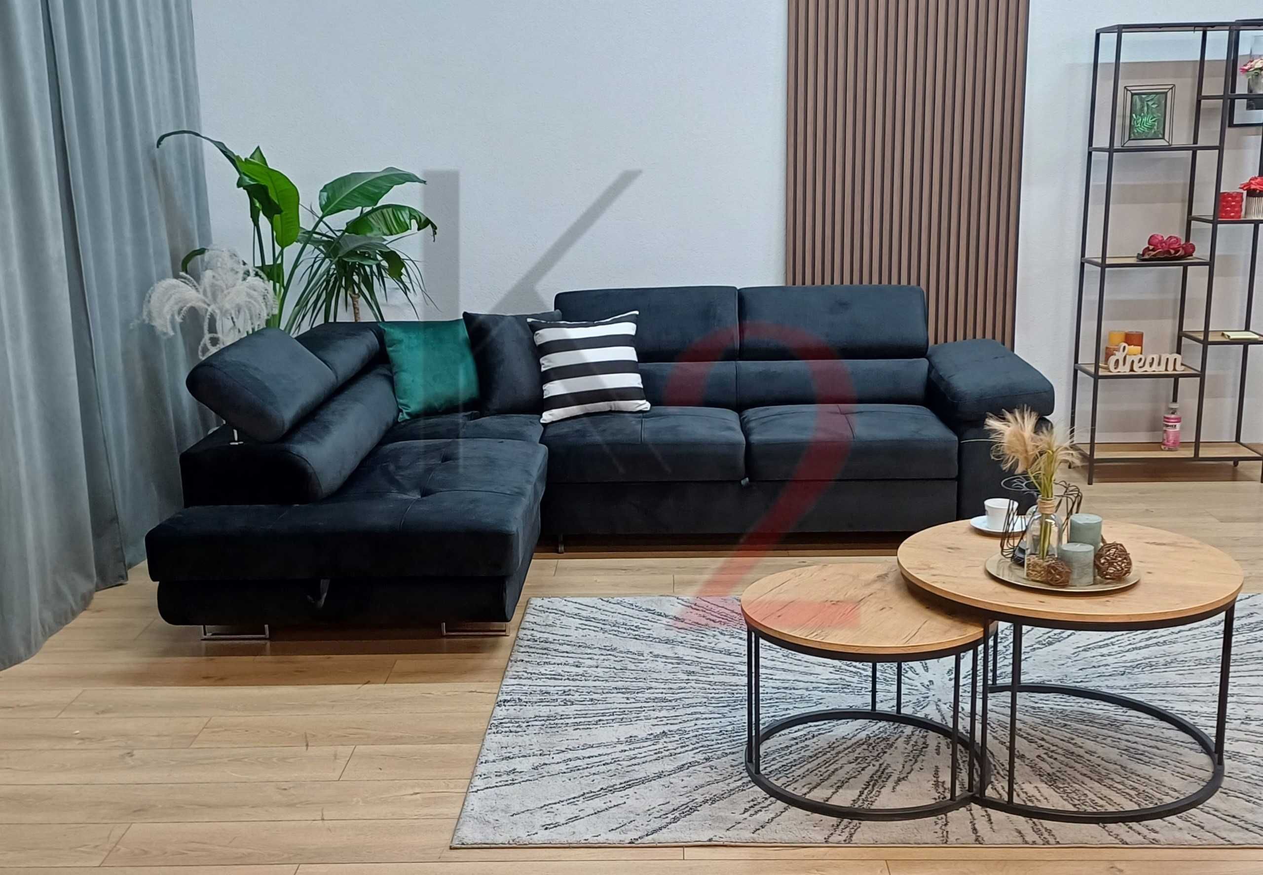 Narożnik Arteon rogówka kanapa POD WYMIAR łóżko sofa USB  +GRATIS