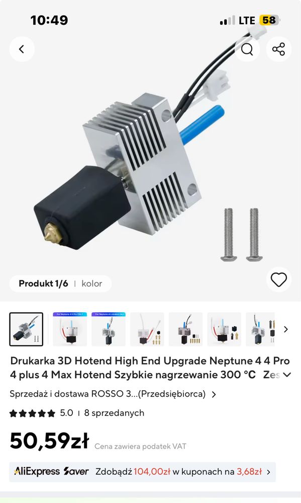 Drukarka 3D Neptun 4 PRO KLIPER