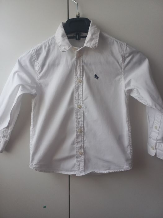 Biala koszula dla chlopca 110