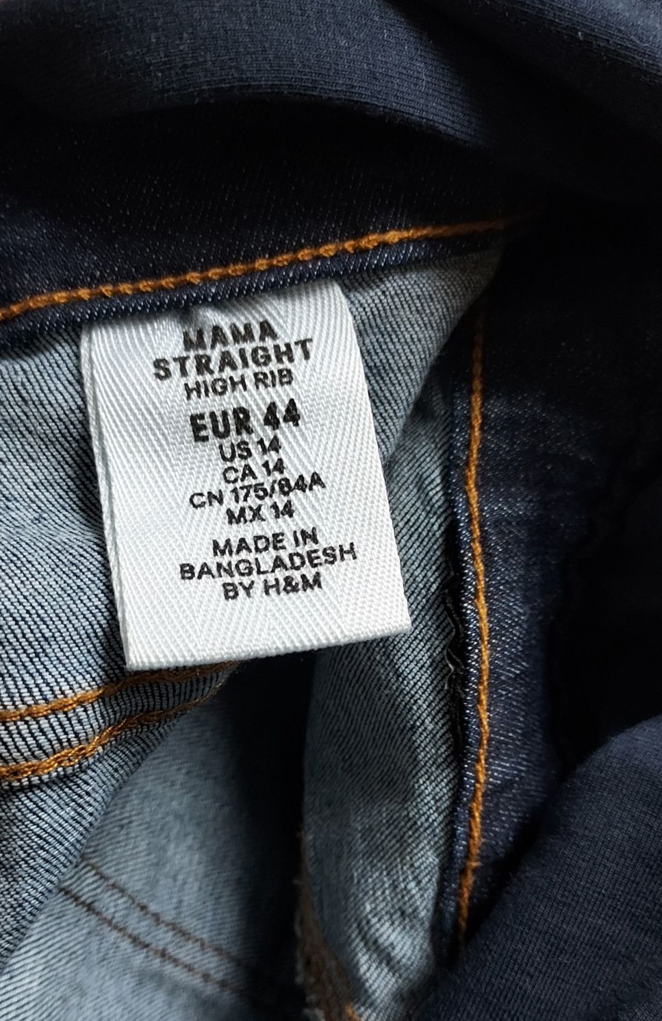 H&M MAMA_jeansowe ciążowe spodenki_42/XL