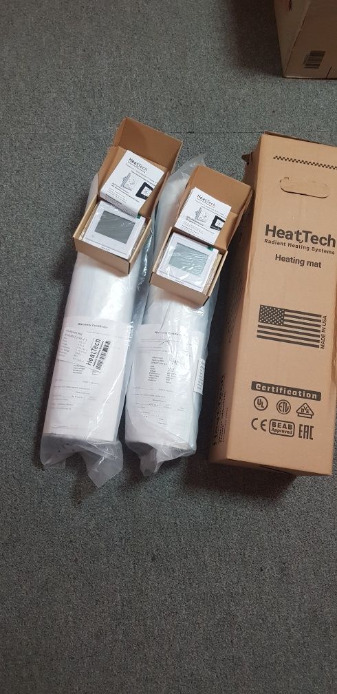 Тепла підлога 9 кв.м Алюмінієвий мат Heat Tech 4,5 кв.м HTALMAT-240-4,