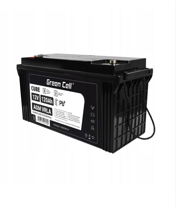Akumulator zelowy AGM 120Ah 12V Green Cell