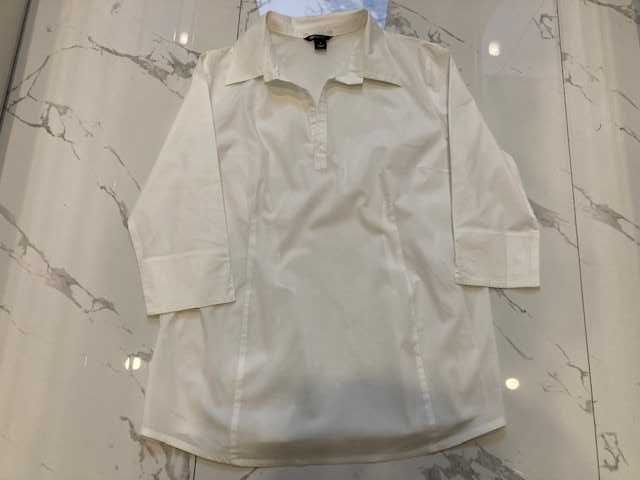 Koszula biała rękaw 3/4 roz L H&M