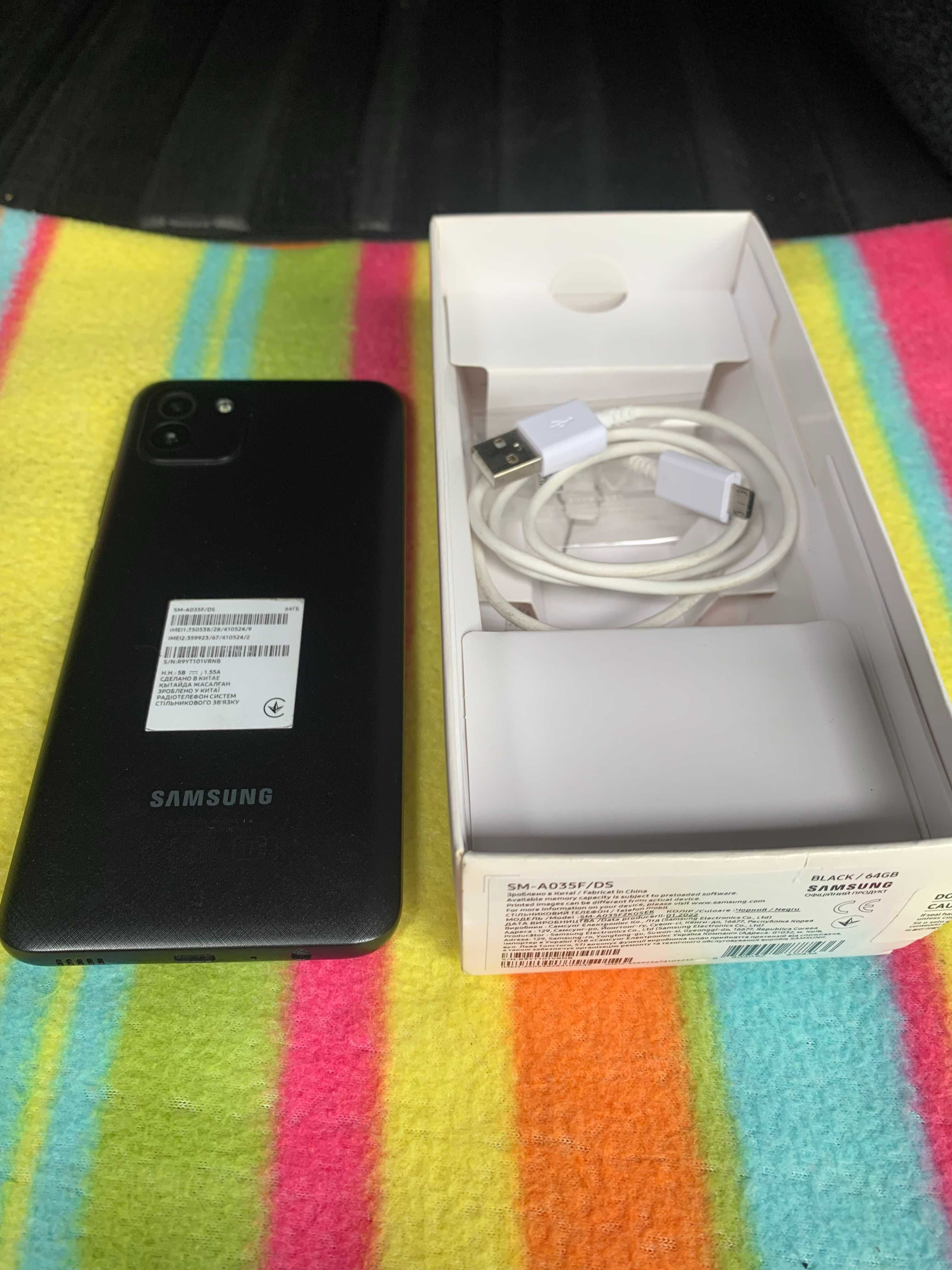 Продам смартфон Samsung Galaxy A03 SM-A035F 4/64Gb Black