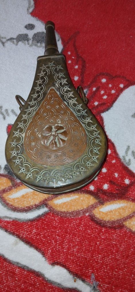 Antiguidades relogio carregador polvora