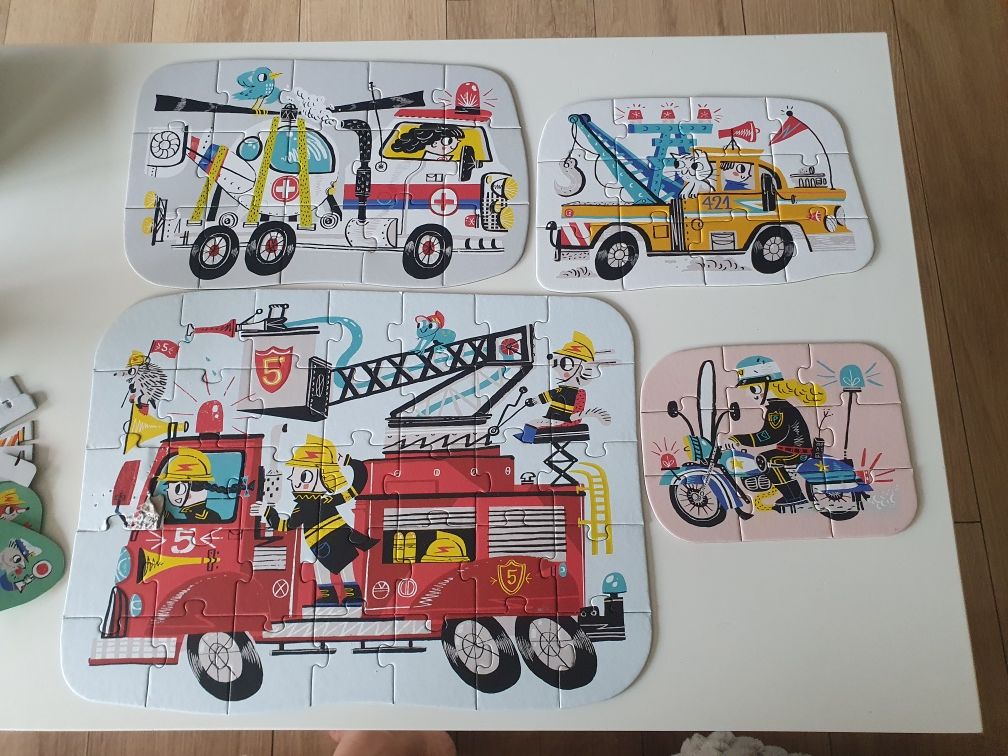 Czuczu puzzle pojazdy w akcji 71 elementów progresywne