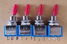 Przełączniki dźwigienkowe 2poz 6pin miniaturowe