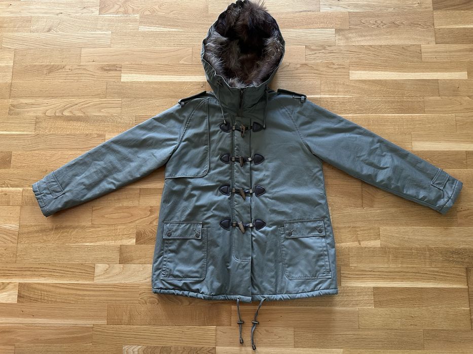 Sandro парка мех енота