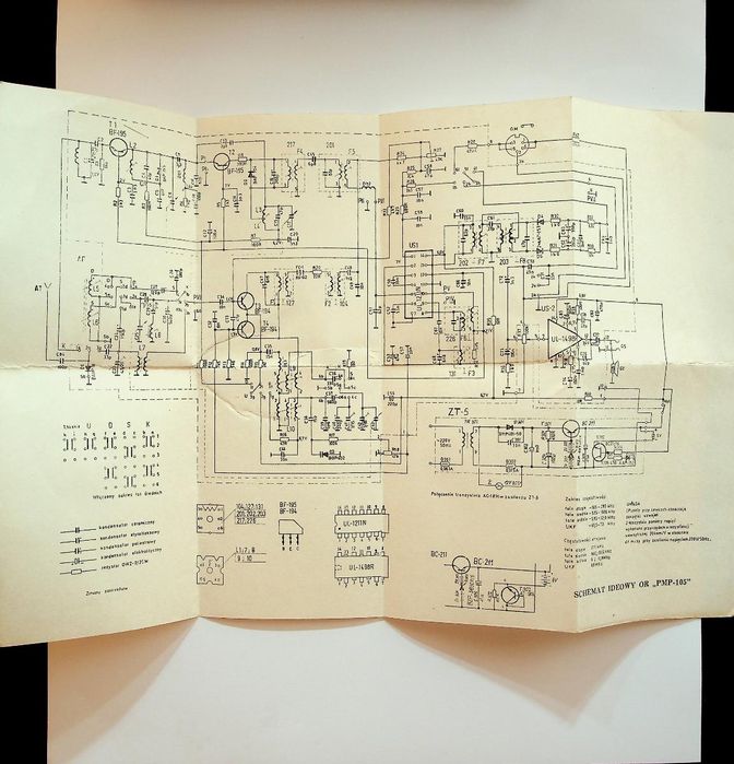 Stary schemat od radia