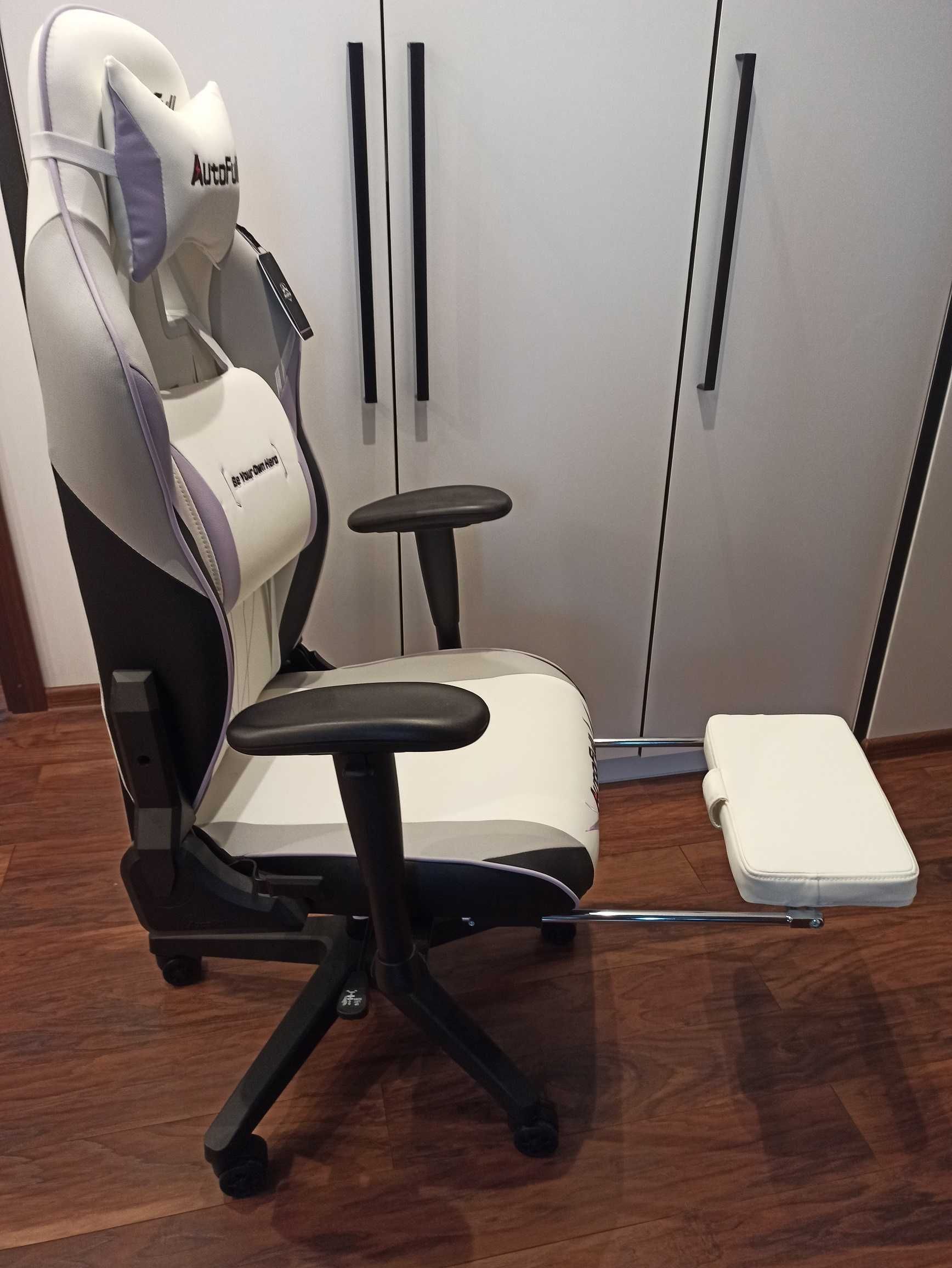 NOWY! AutoFull Fotel gamingowy rozkładany z szerszą poduszką