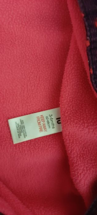 Kombinezon niemowlęcy zimowy dla dziewczynki rozm 62-68