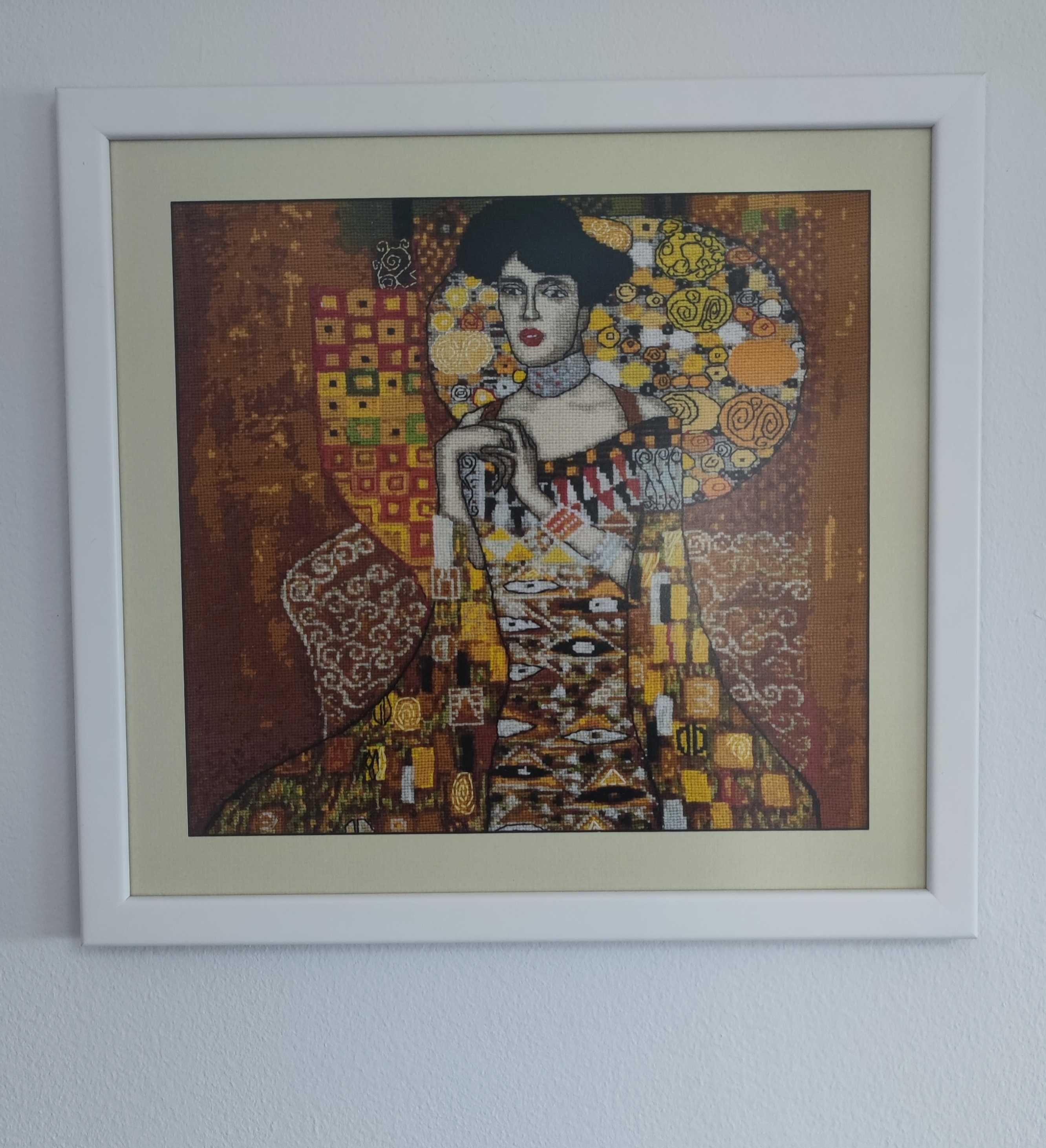 Wyszywany obraz - rękodzieło - Klimt - Adele Bloch-Bauer