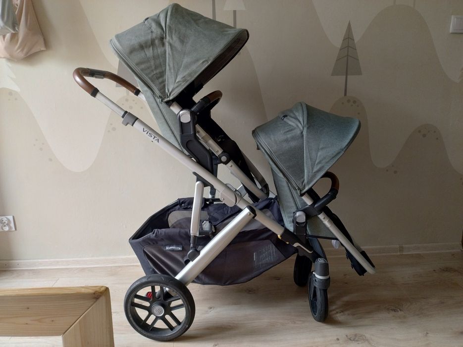 Wózek Uppababy Vista V2 emmet rok po roku, bliźniaki, rodzeństwo