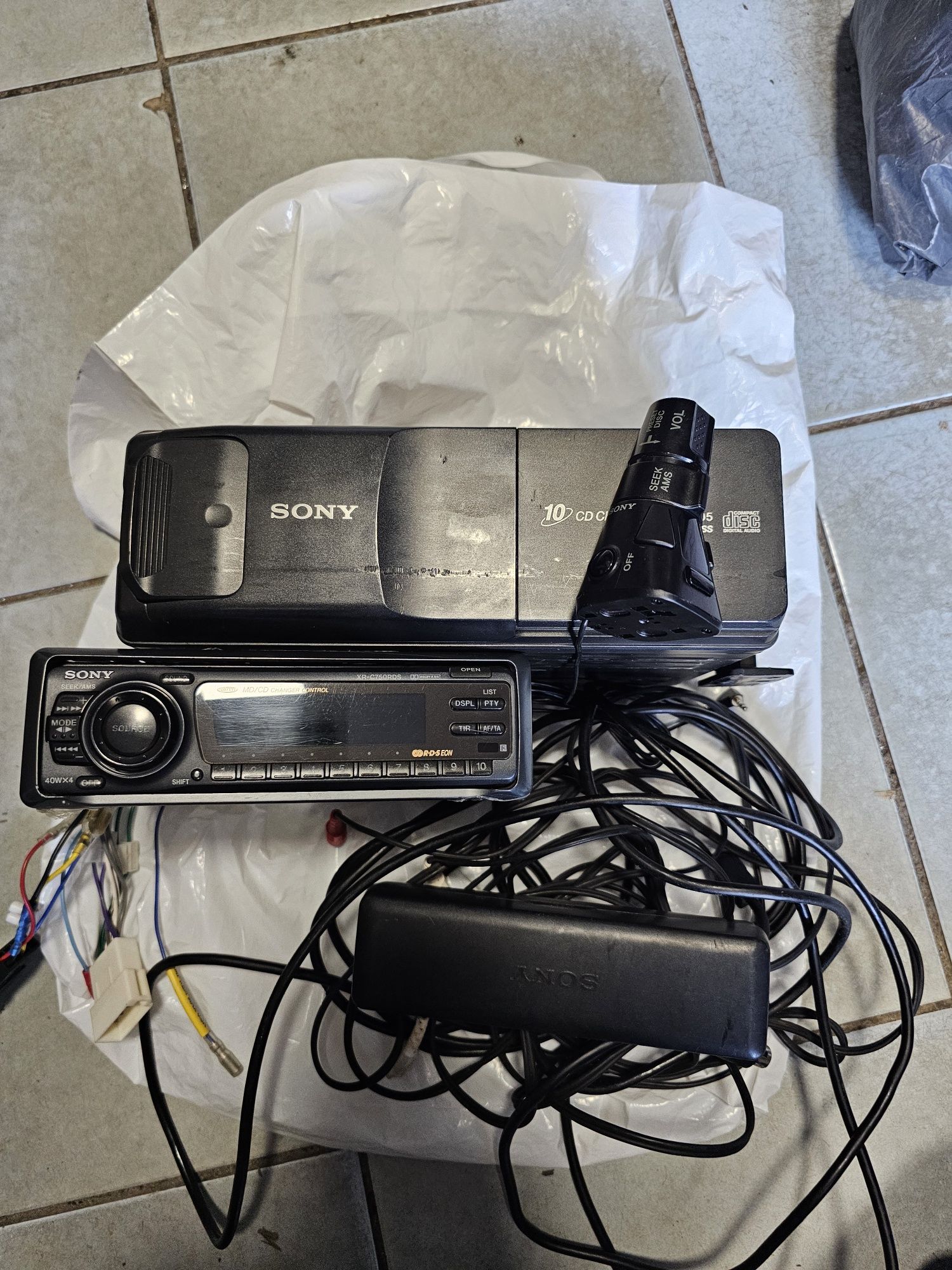 Radio samochodowe Sony xr-c750rds ,joystick zmieniarka ,po serwisie