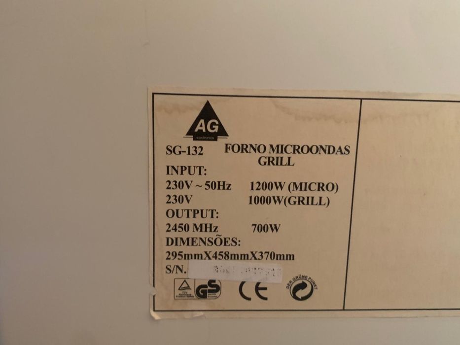 Microondas branco