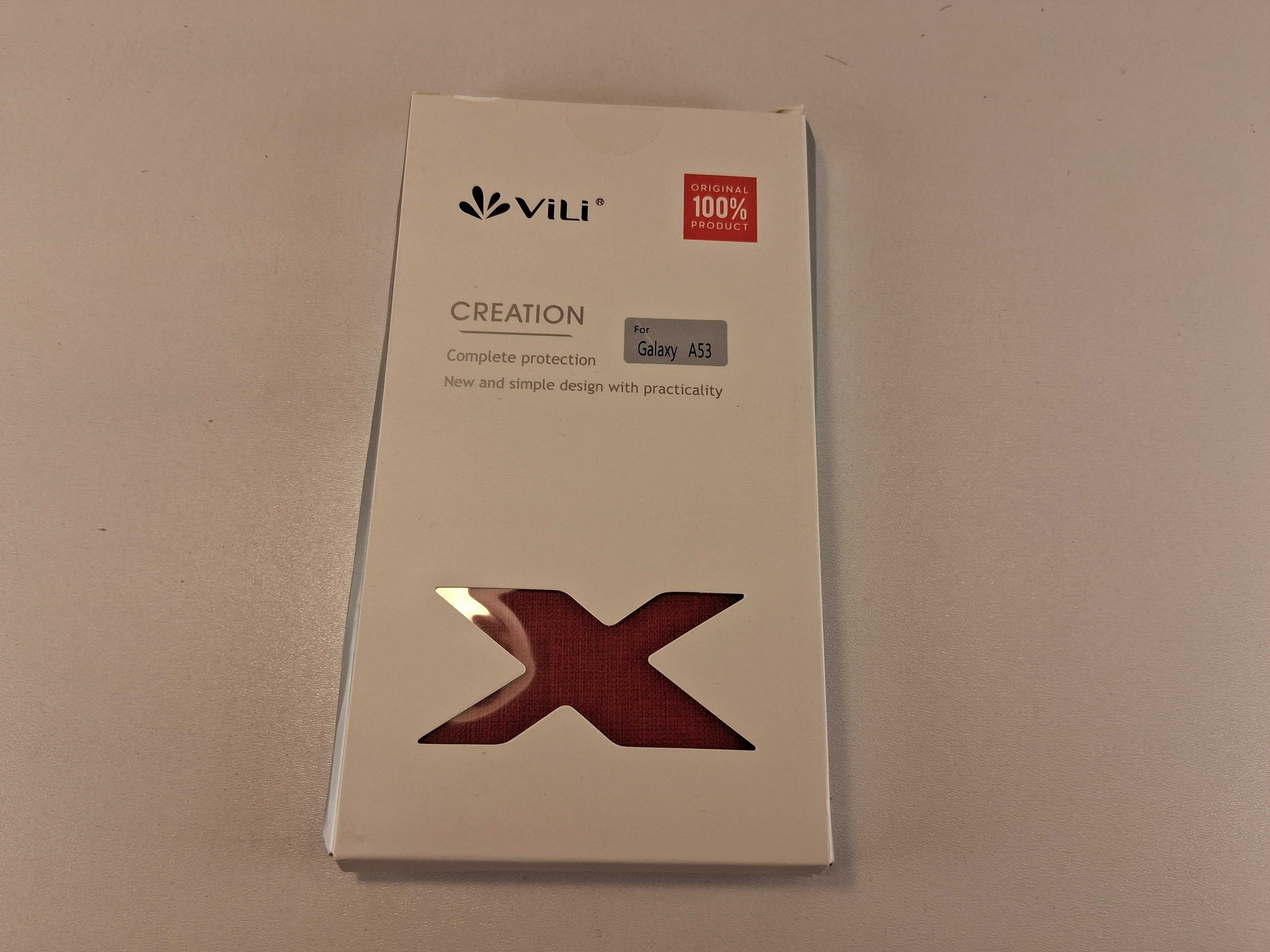 E114 Etui Książkowe VILI Galaxy A53 Czerwone Z Klapką
