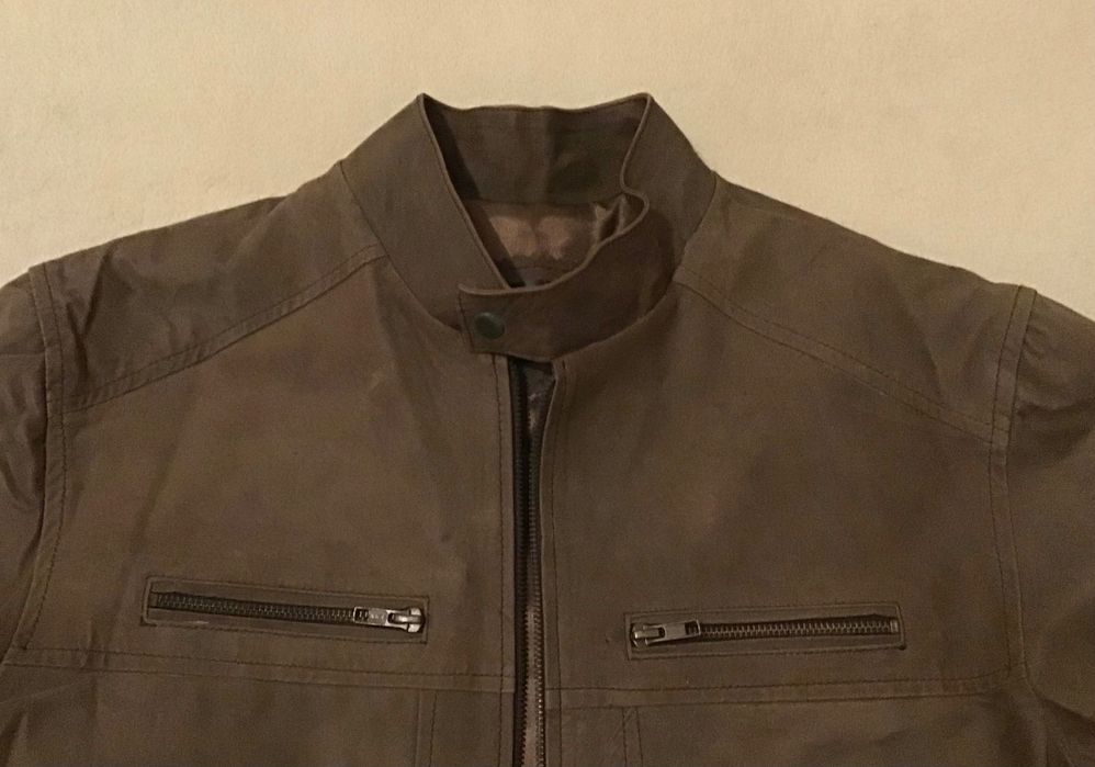 Casaco em pele genuína