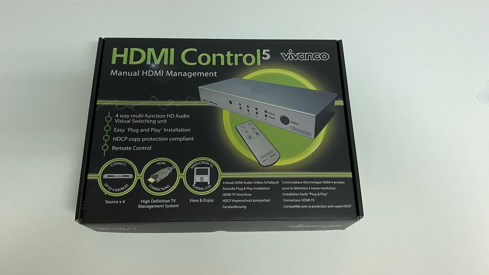 HDMI Switch - C/ Comando (Novo na caixa)