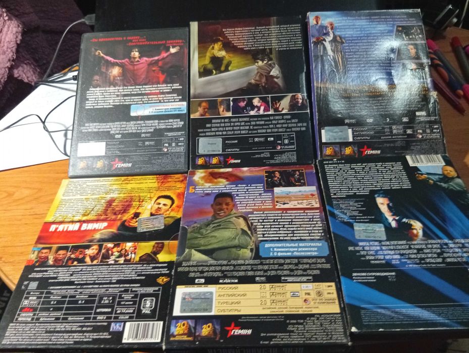 DVD лицензия смотрите список фильмов много