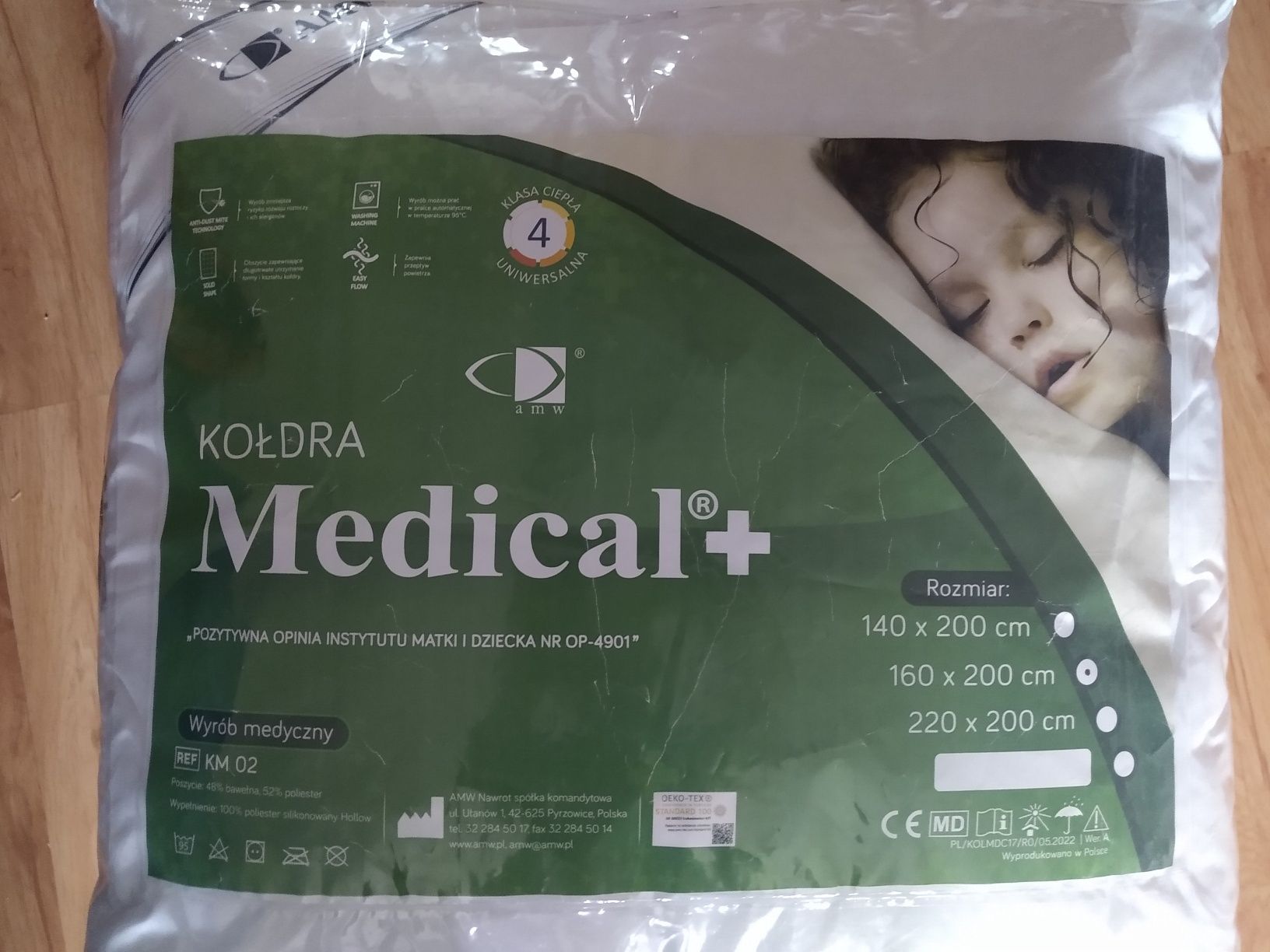 Kołdra Medical + nowa 160x200
