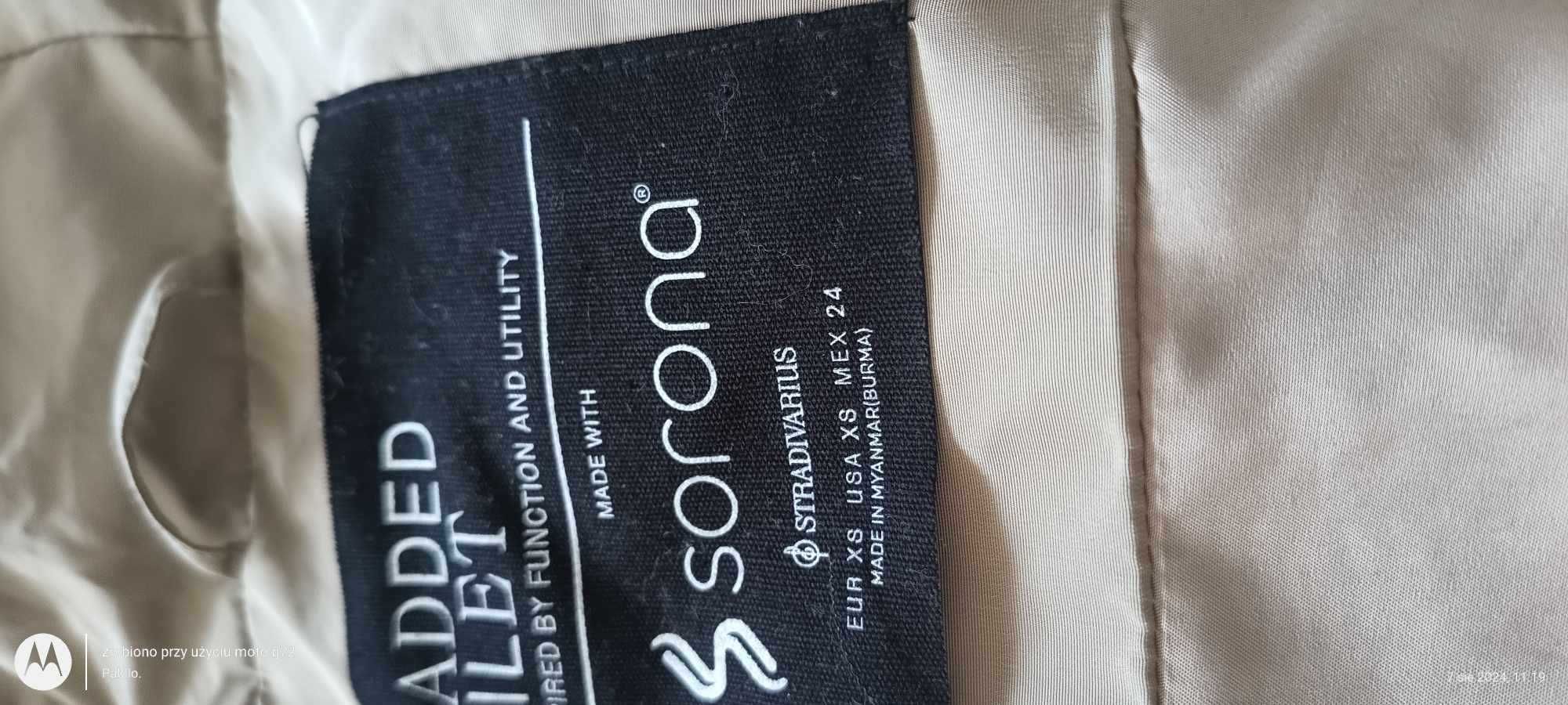 Bezrękawnik damski XS z kapturem