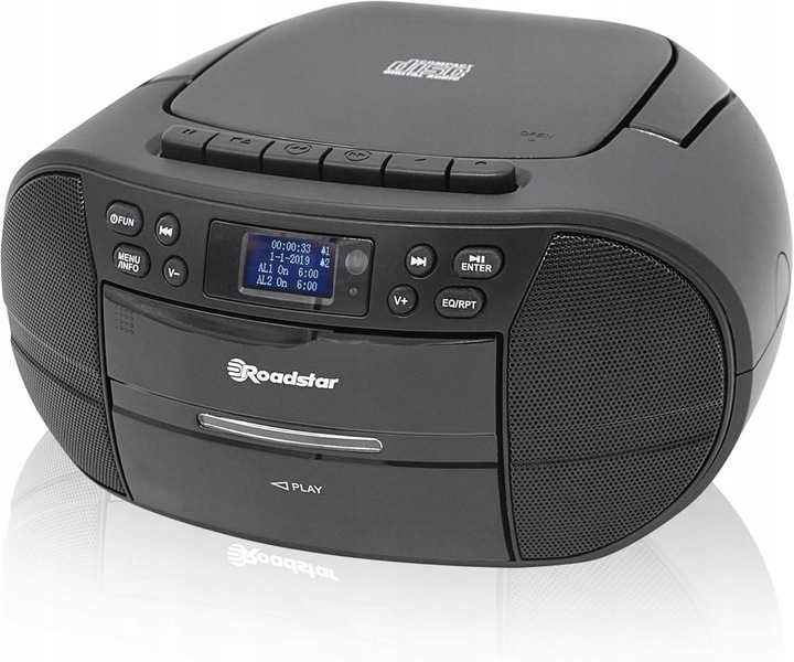 przenośny boombox RADIOODTWARZACZ DAB+ FM CD USB KASETA sprawny super