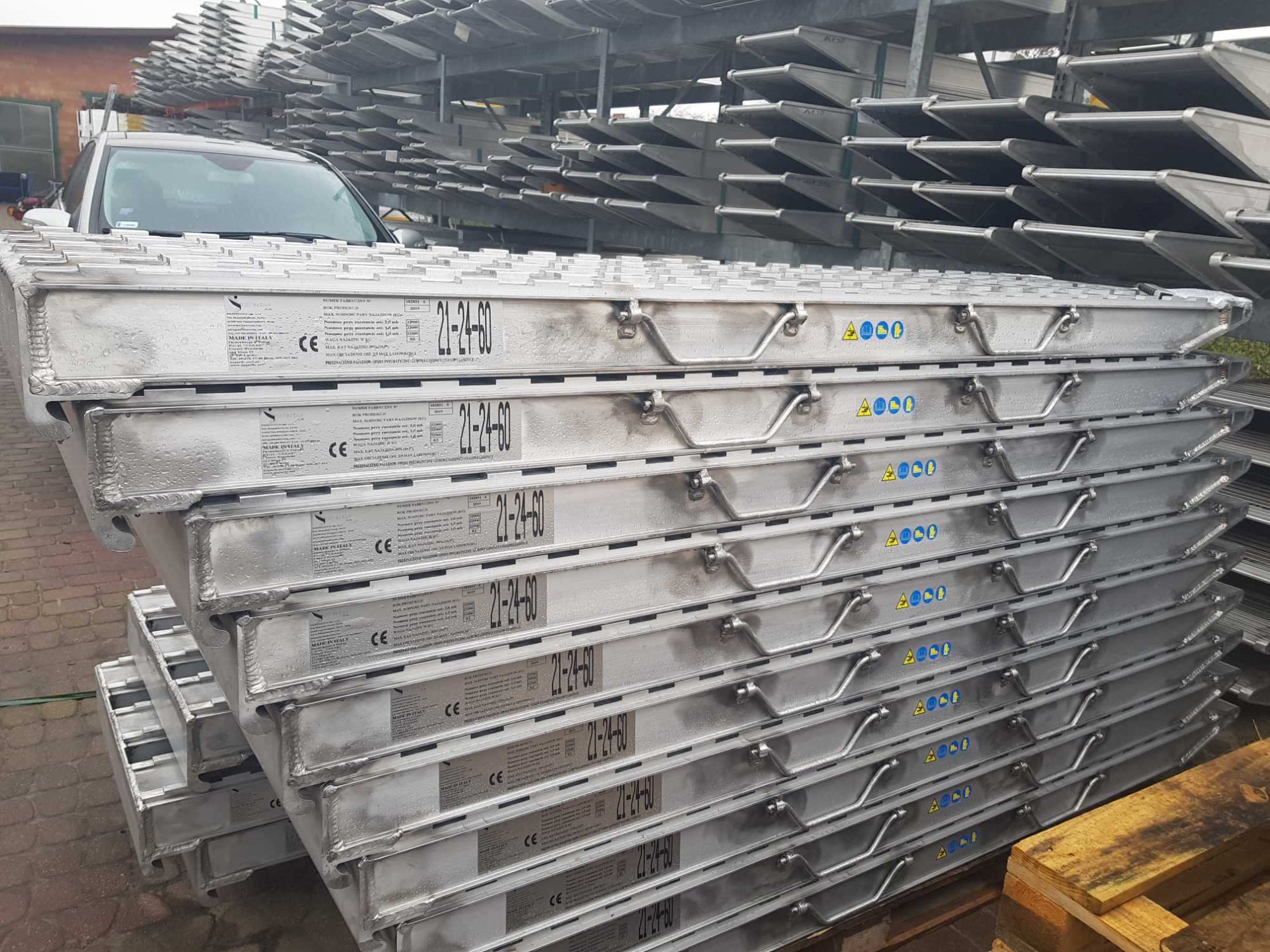 Najazdy Aluminiowe 21 Ton Profesjonalne Nowe cert. TUV