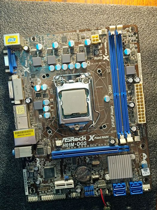 Материнская плата ASRock H61M-DGS, Socket 1155, DDR3 1600