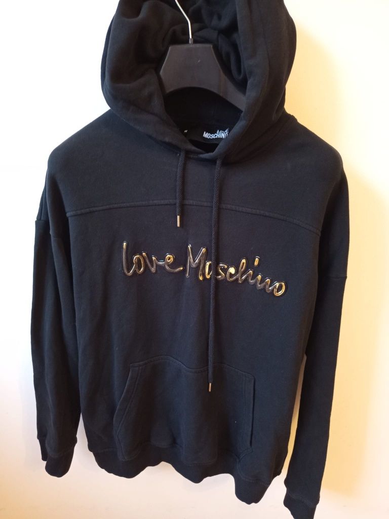 Moschino oryginalne bluzy z kapturem męskie jak nowe