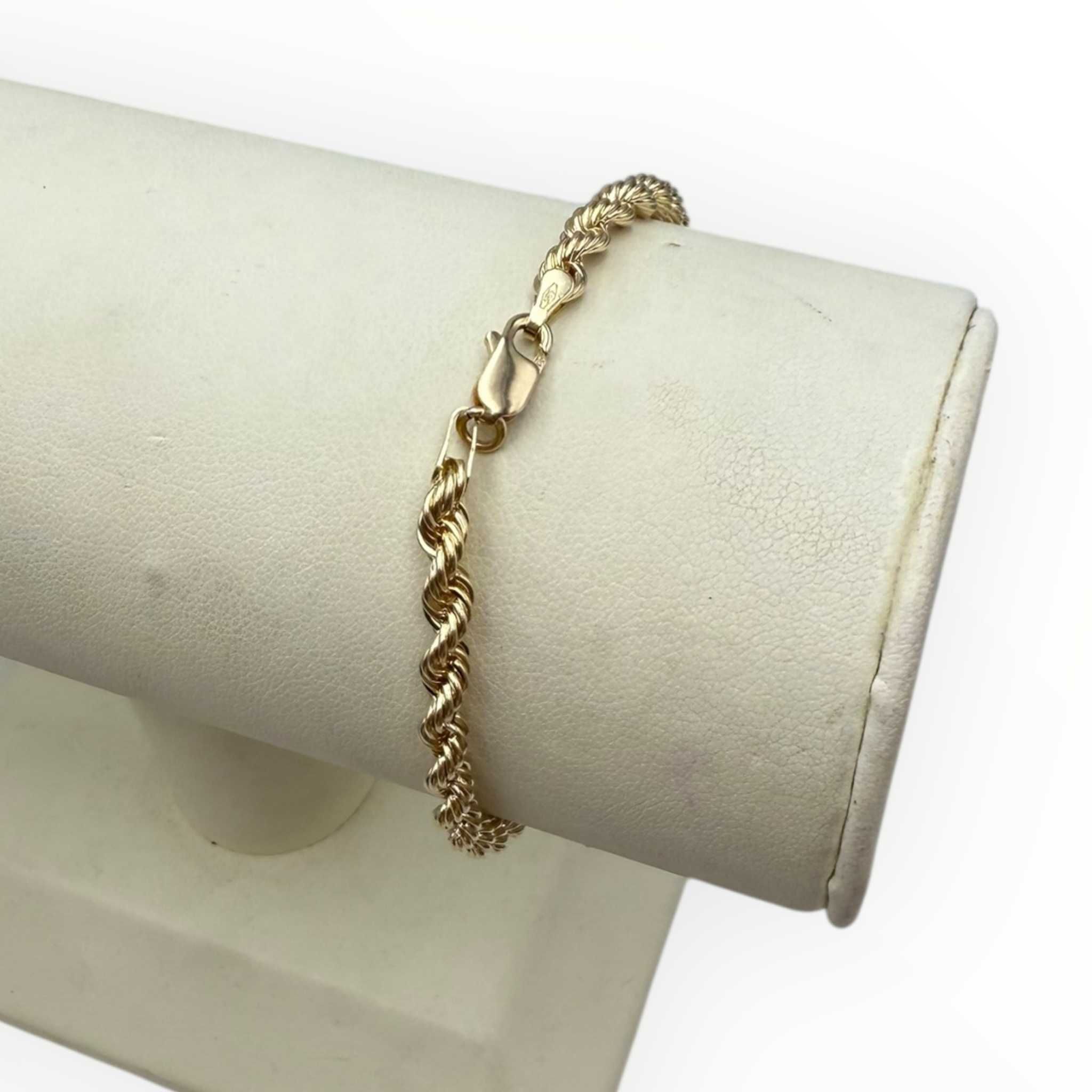 Nieużywana złota bransoletka PR.585 14K KORDEL
