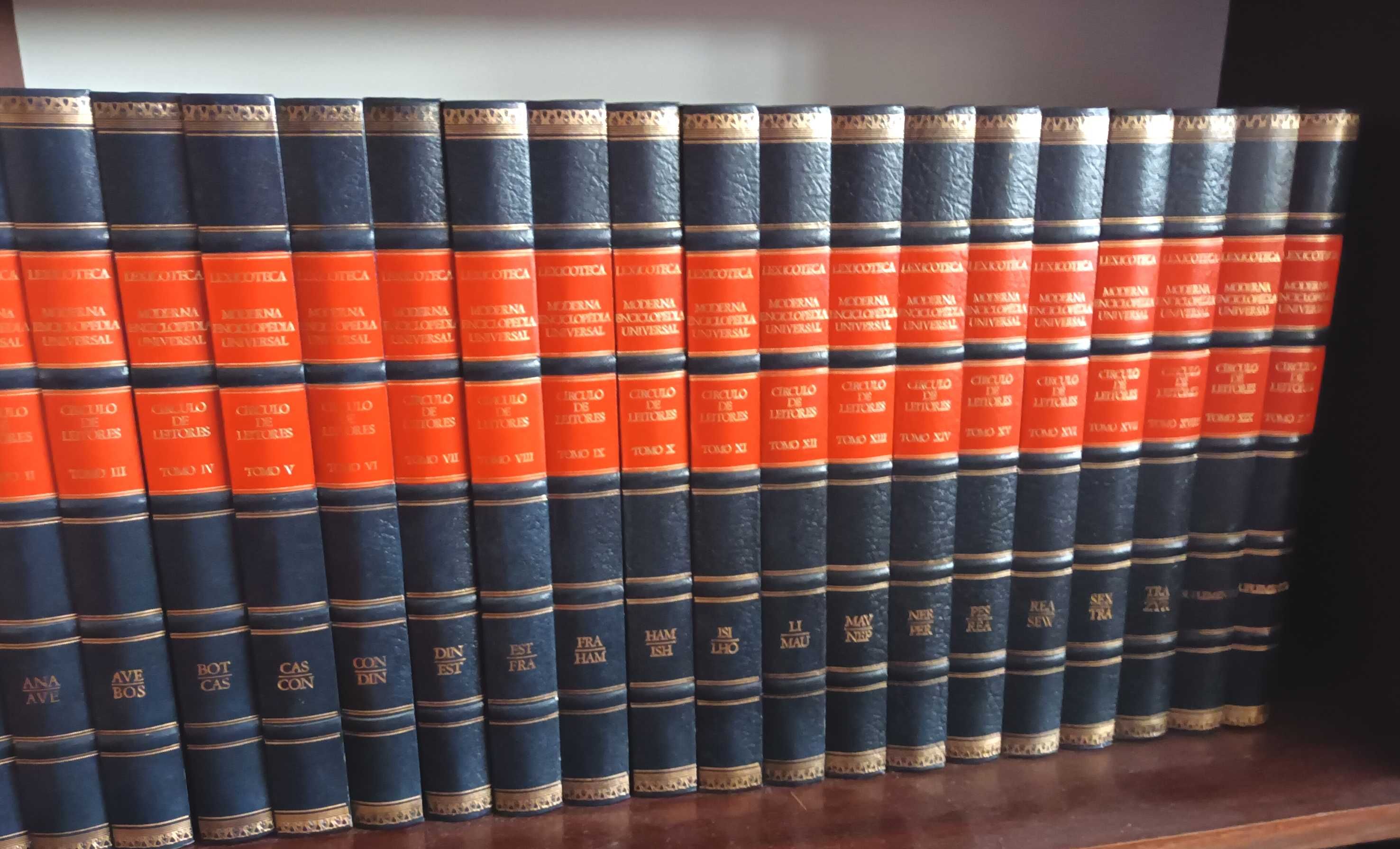 enciclopédia em língua portuguesa com 20 volumes