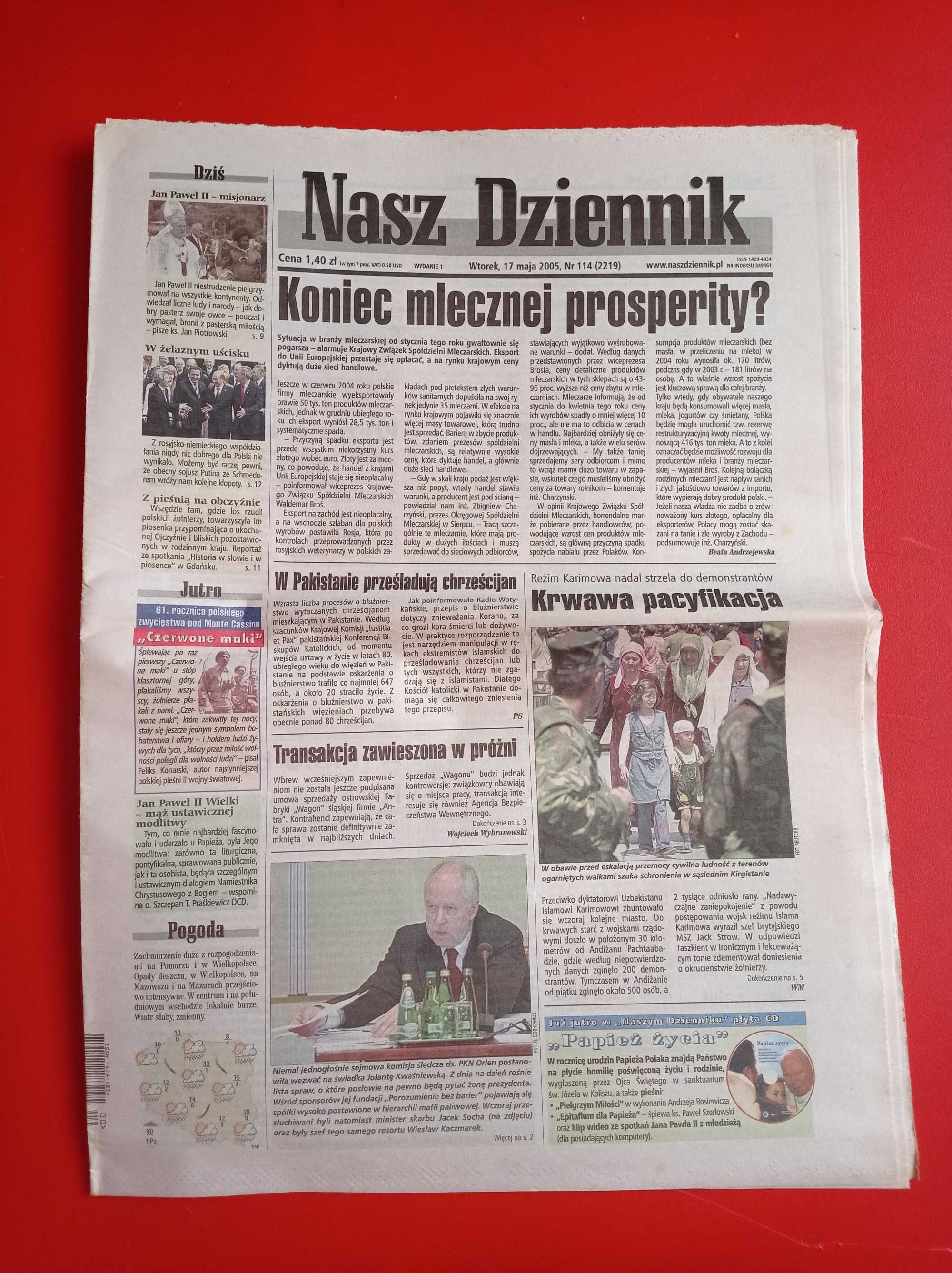 Nasz Dziennik, nr 114/2005, 17 maja 2005