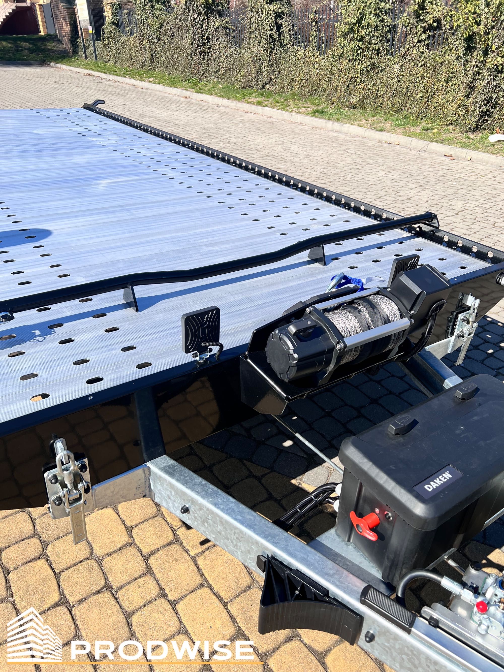 Laweta przyczepa hydrauliczna 5m x 2,1m (różne wymiary, TAŃSZE wersje)