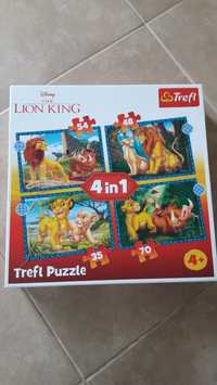 4 puzzles do rei leão numa só caixa