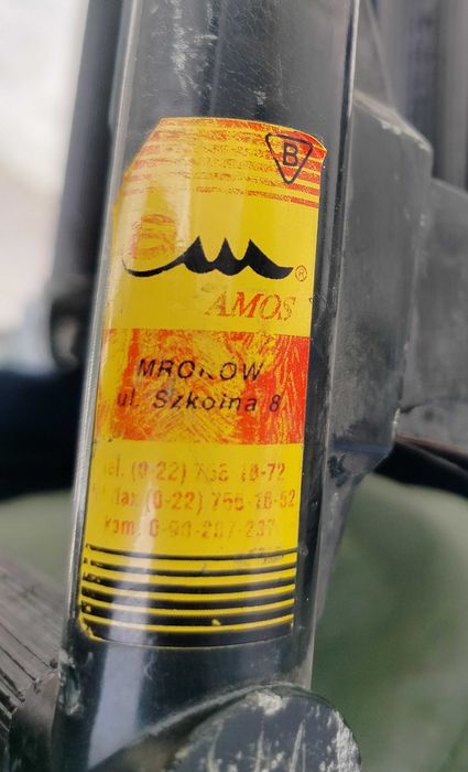 Bagażnik dachowy firmy Amos z lat 90-tych XX wieku