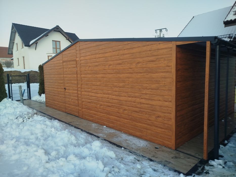 Garaż Blaszany, Blaszak, 6 x 6 Grafit Mat!