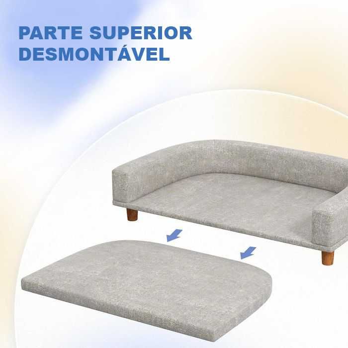 NOVO-Sofá para cães grandes, cama elevada 98x67x25cm, suporta até 40kg