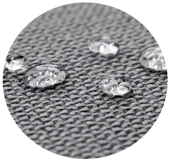 Poduszka ogrodowa 112x113 cm na krzesło wiszące bocianie gniazdo szara