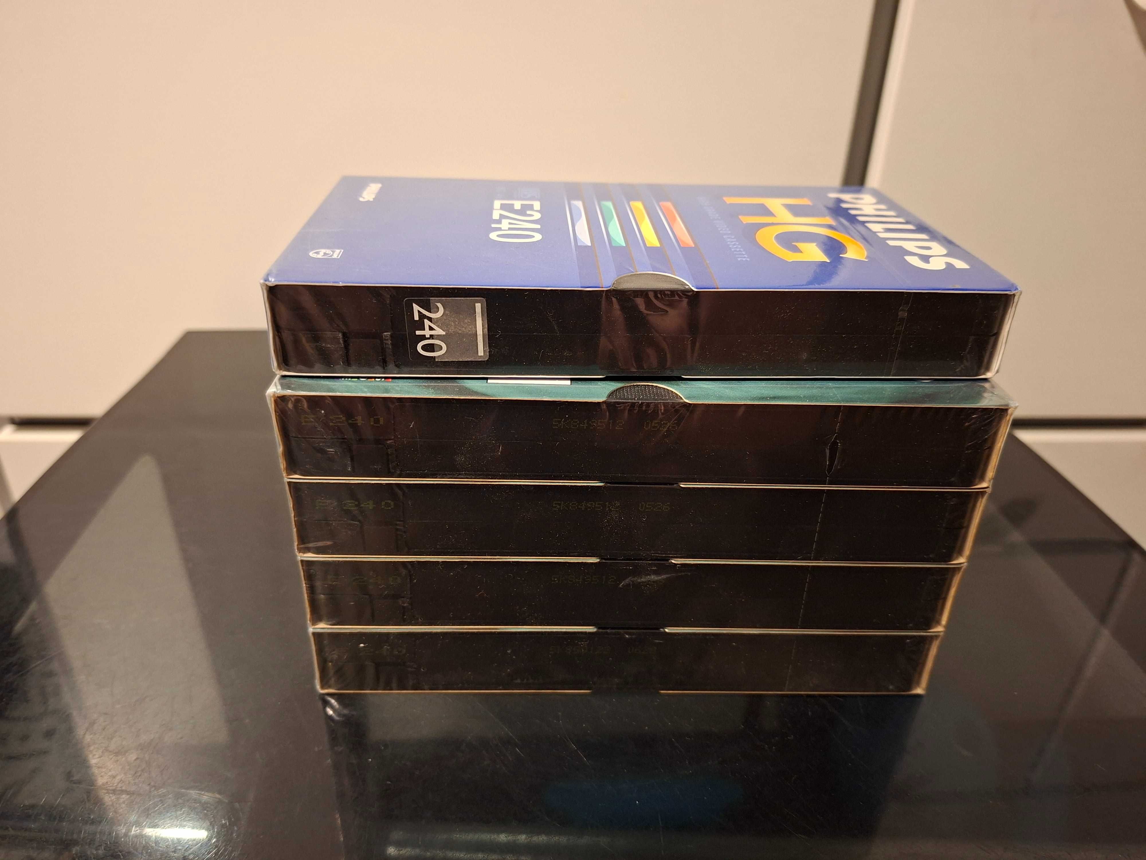 Nowe zafoliowane kasety VHS Philips 240