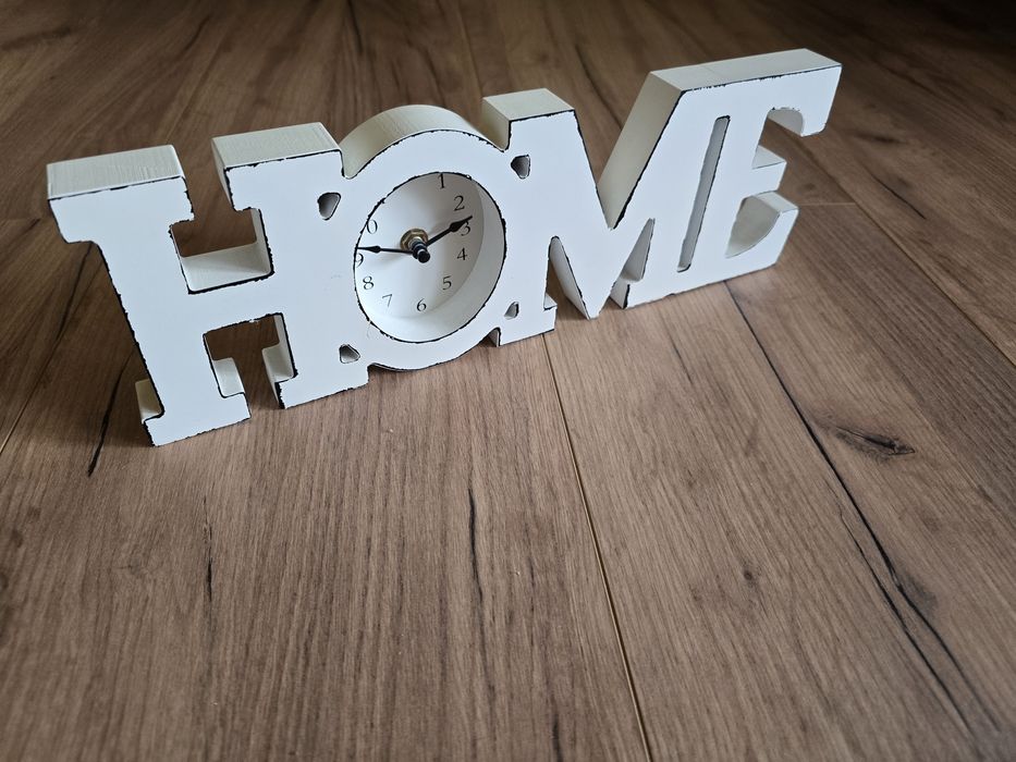 Zegar home biały