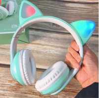 Бездротові bluetooth навушники з вушками дитячі