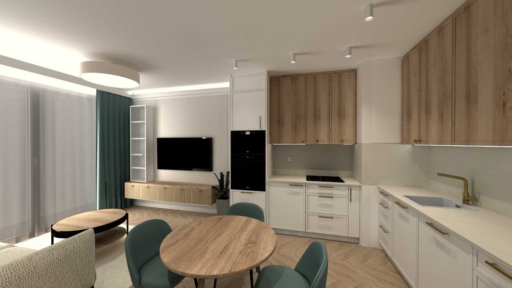 Projektowanie wnętrz . Wizualizacje 3D .